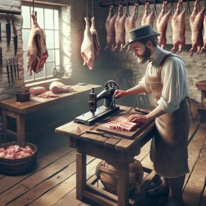 Historic pork processing demonstration