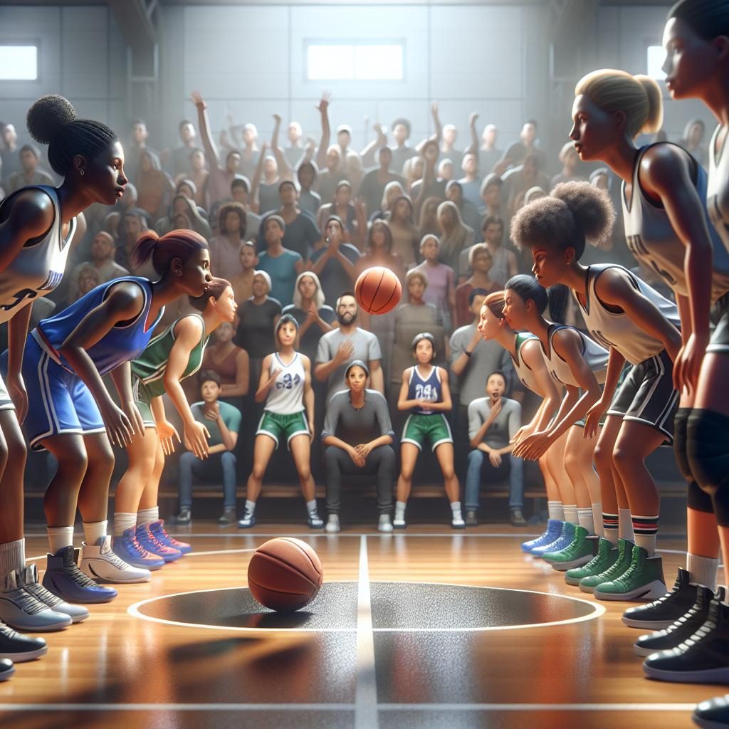 Basketball game anticipation concept