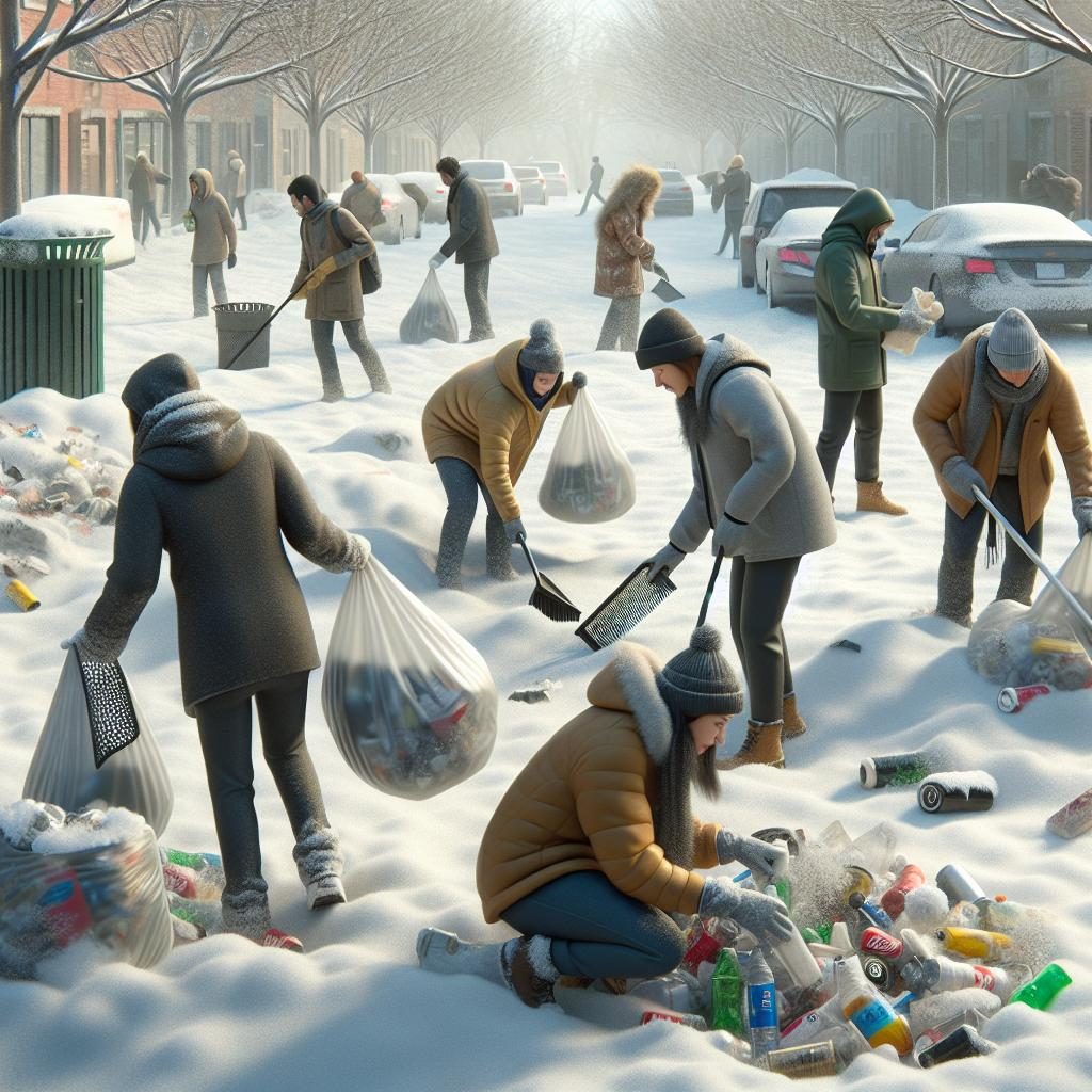 Community Litter Cleanup Winter