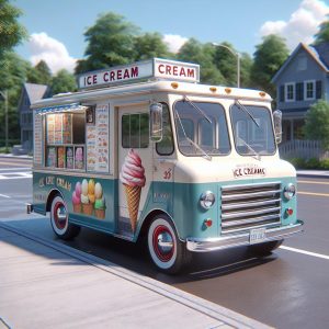 Vintage ice cream truck