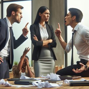 Workplace conflict escalates violently.