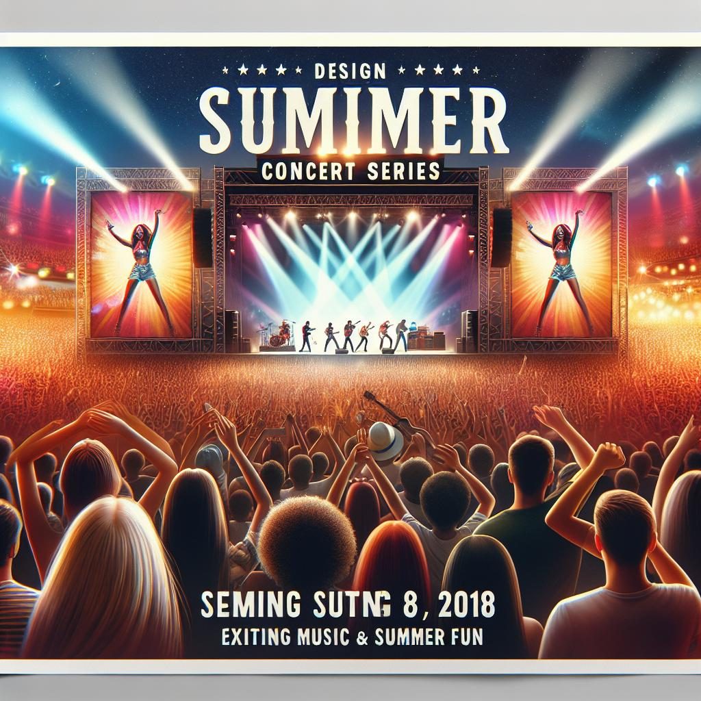 Summer concert series poster.