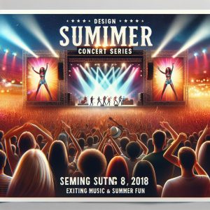 Summer concert series poster.