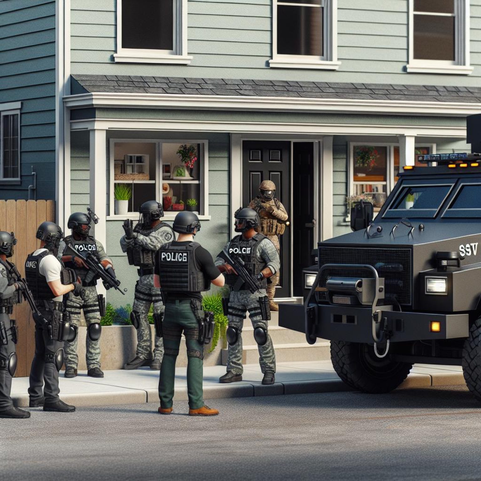 Clover SWAT Standoff Scene