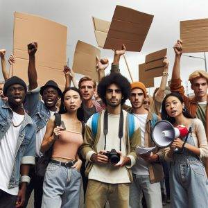 "Group of young activists"