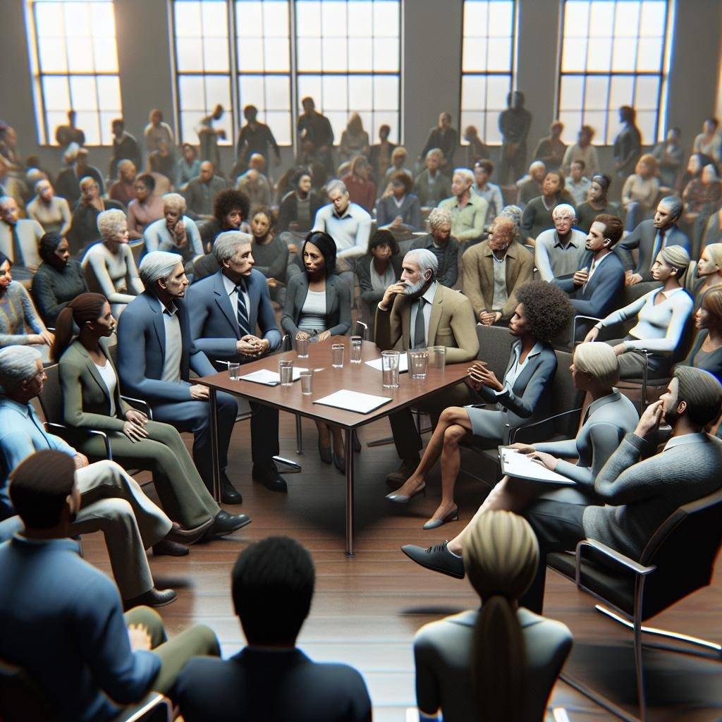 "Community meeting after scandal"