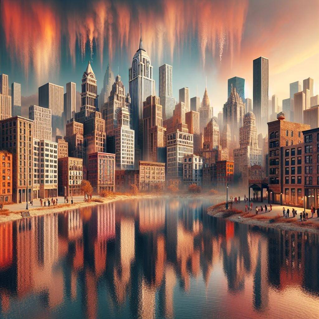 Pastrami smoke-infused skyline reflection.