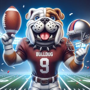 Bulldog Mascot Celebration