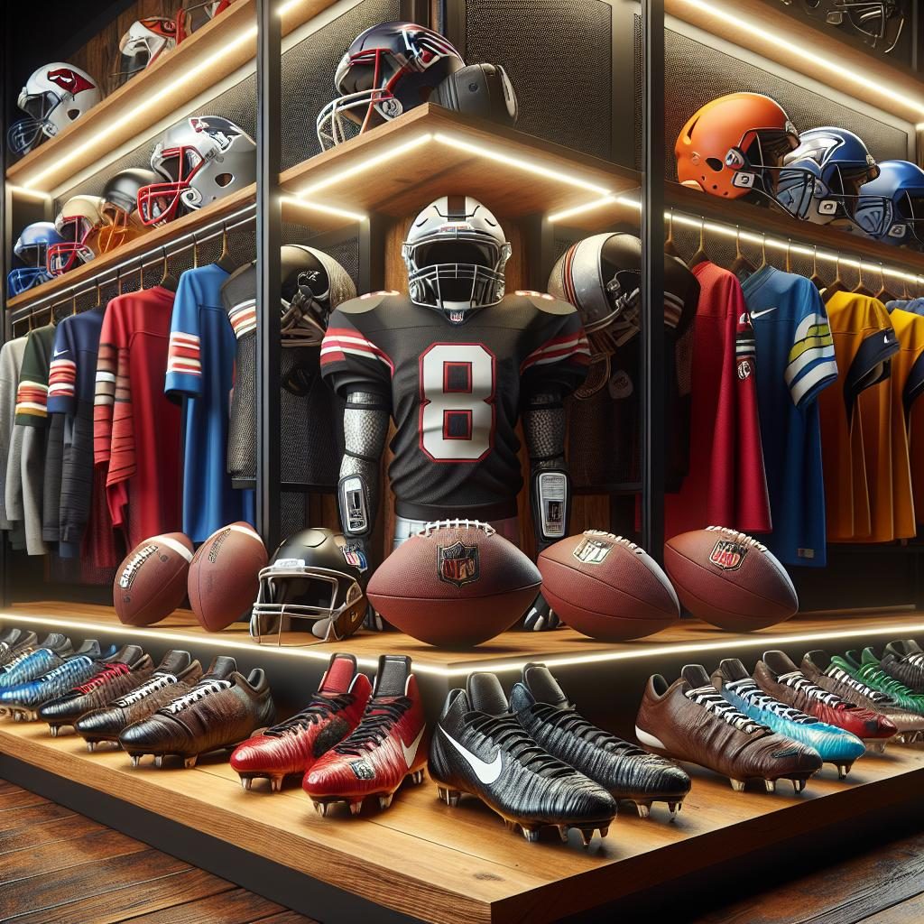 "Football Equipment Showcase"