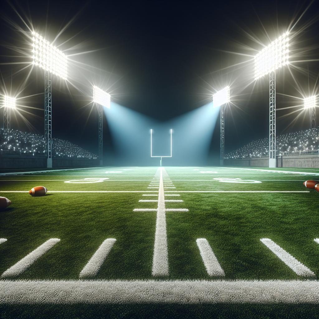 "Football Field Under Lights"