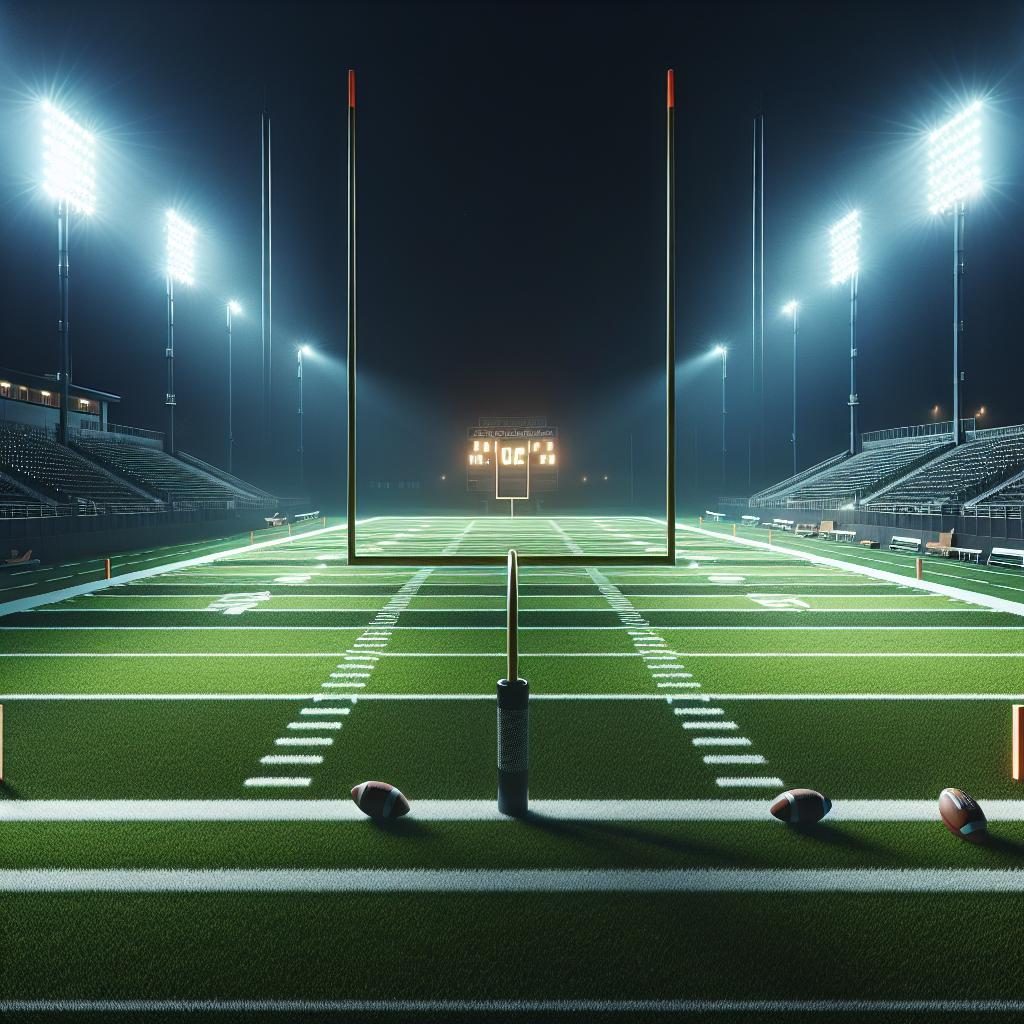 Football Field Under Lights