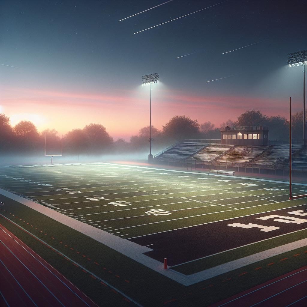 Football Field at Dawn