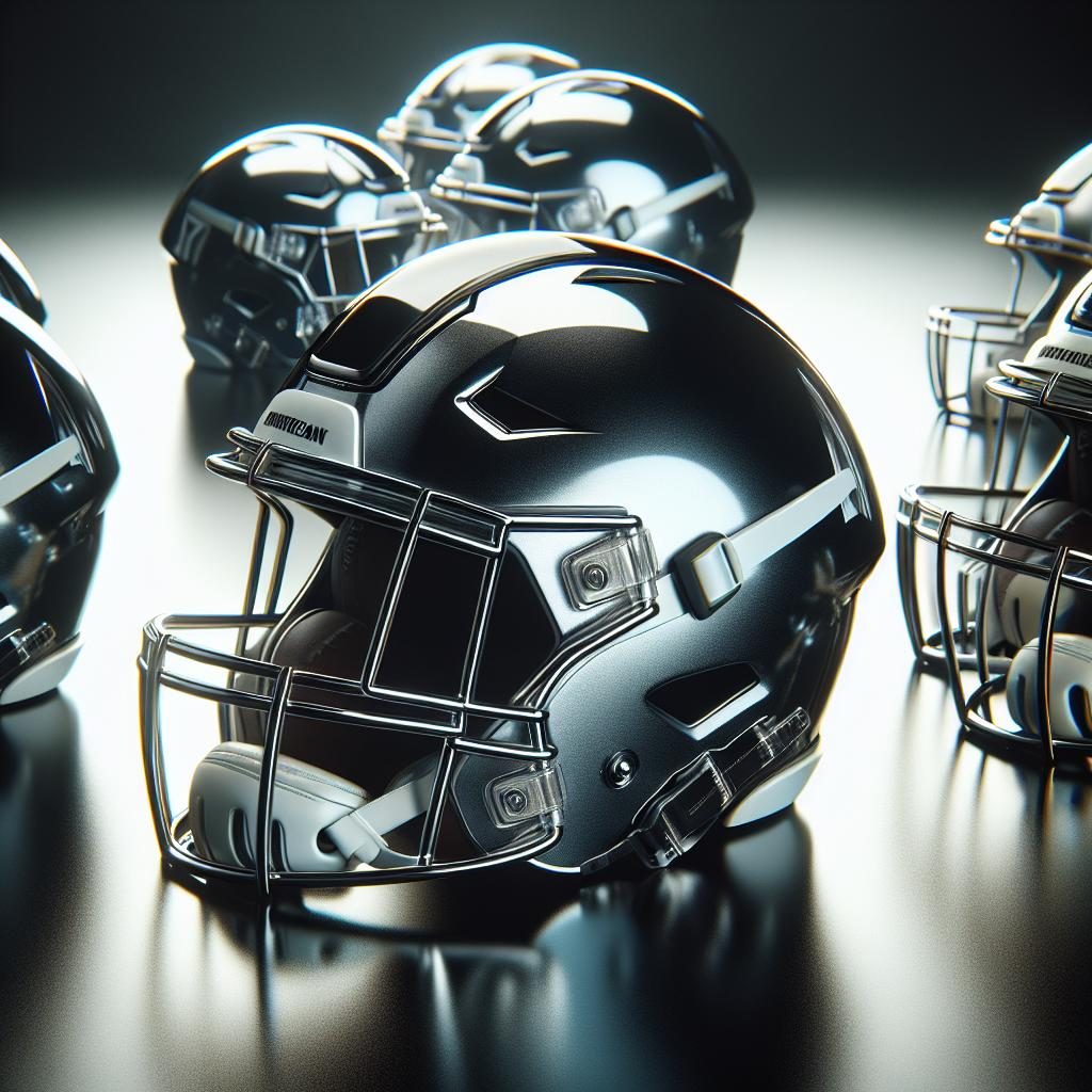 "Shining Football Helmets"