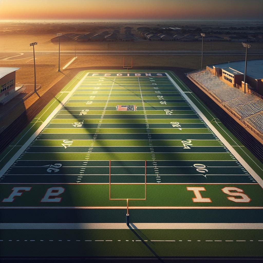 "Football Field at Dusk"