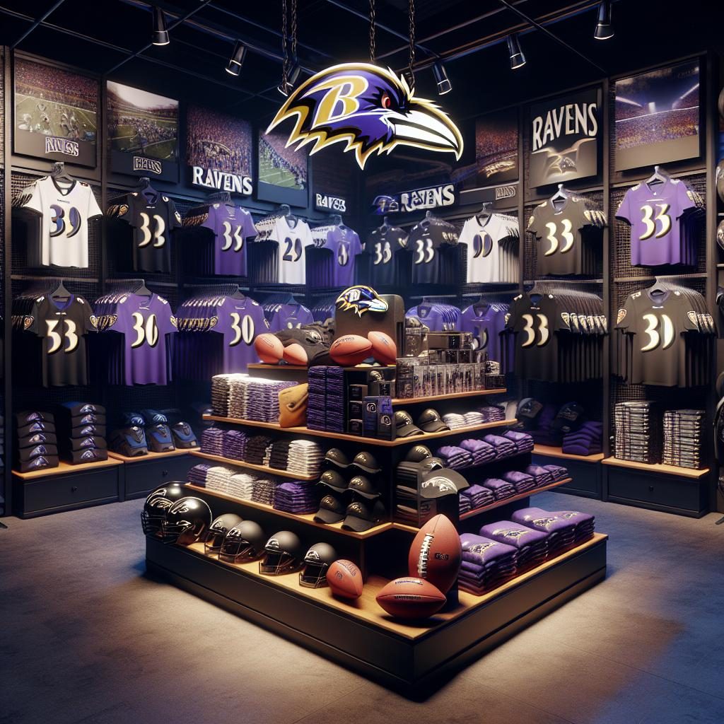 Ravens Merchandise Display