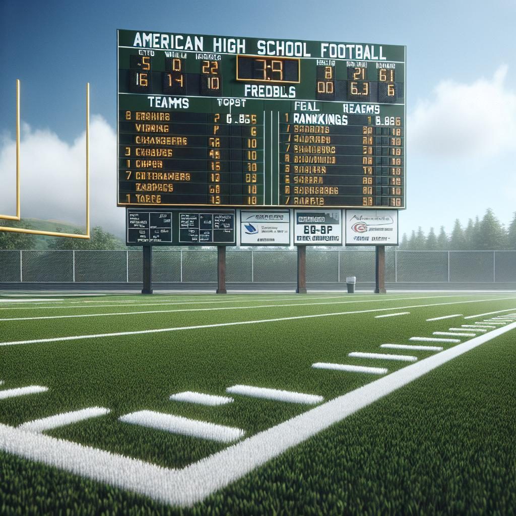 "Football Field Rankings Board"