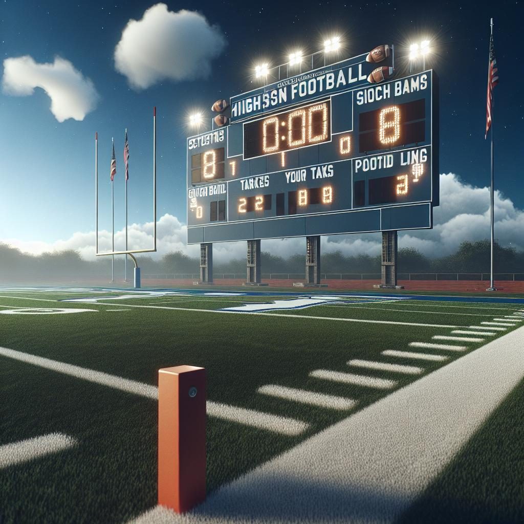 Football field scoreboard