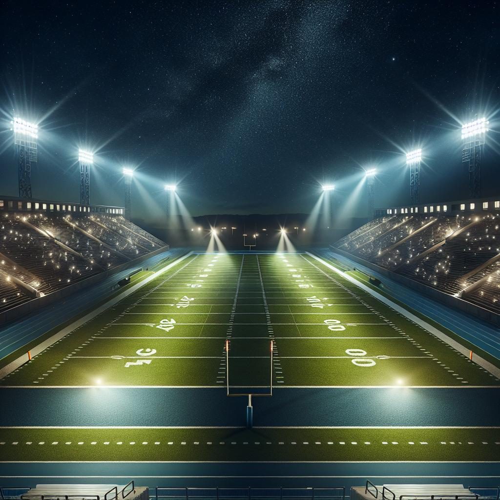 Football Field Night Lights