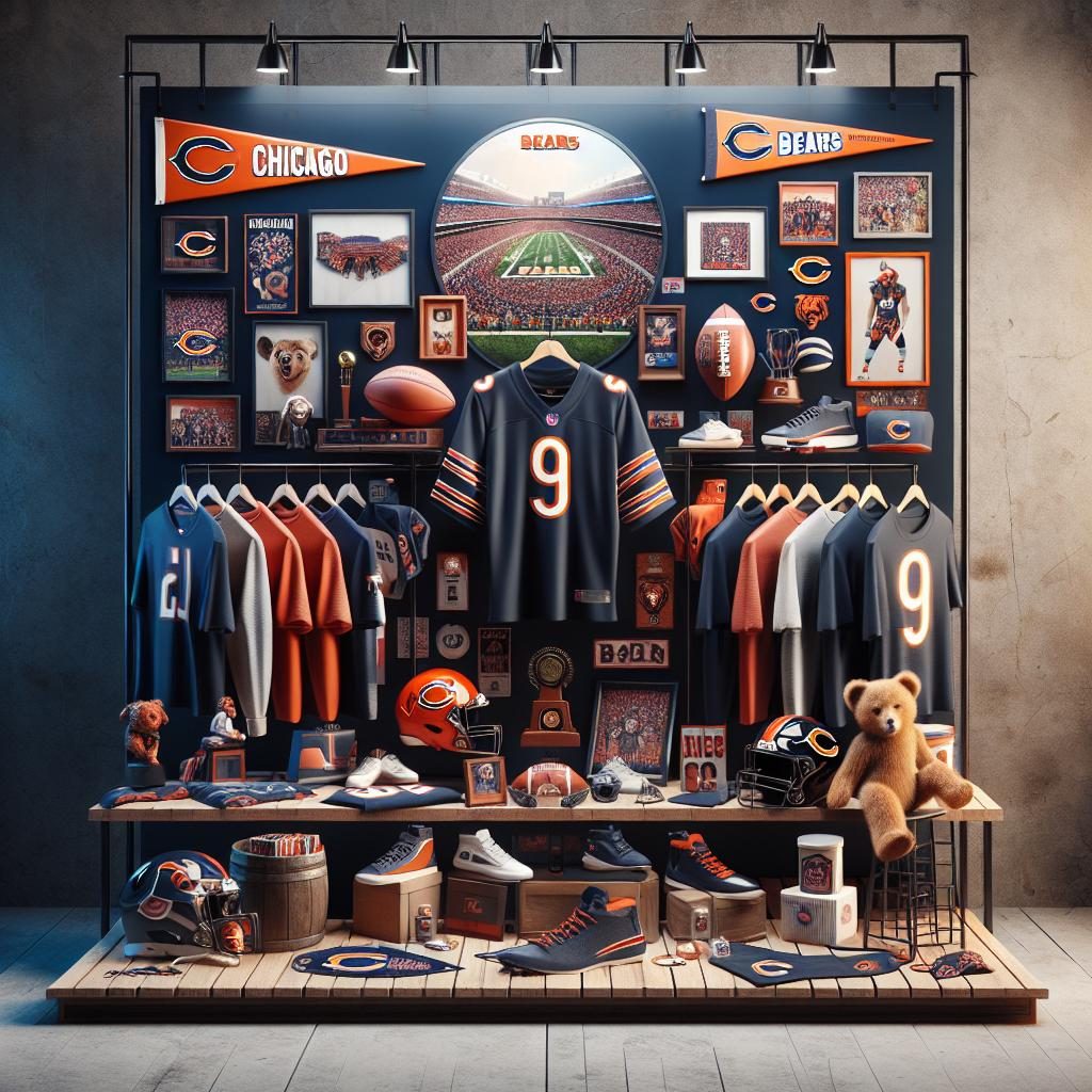 Chicago Bears Merchandise Display