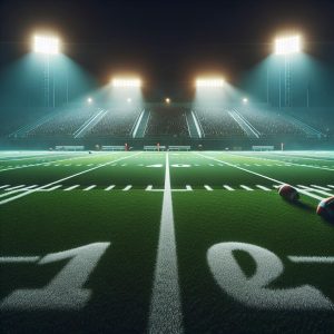 Football Field Under Lights