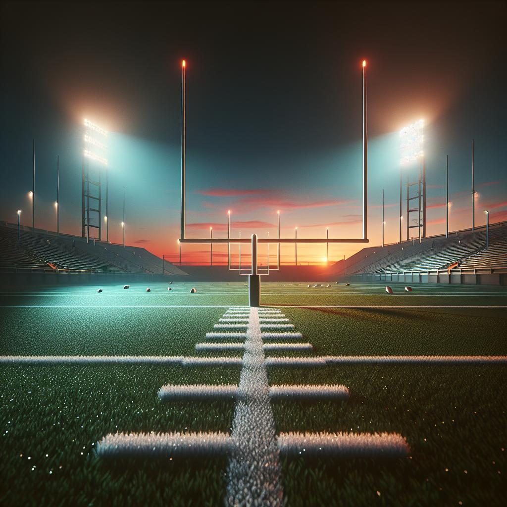 "Football Field at Dusk"