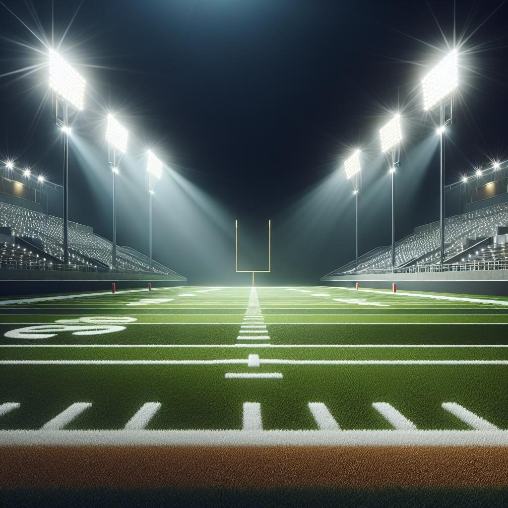 "Football Field Spotlight"