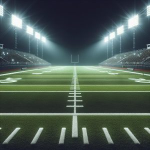 Football Field Under Lights