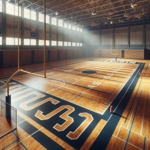 Empty Gymnasium Floor