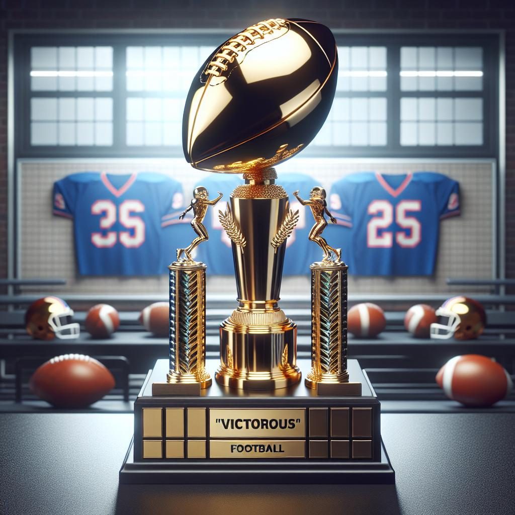 "Victorious Football Trophy"