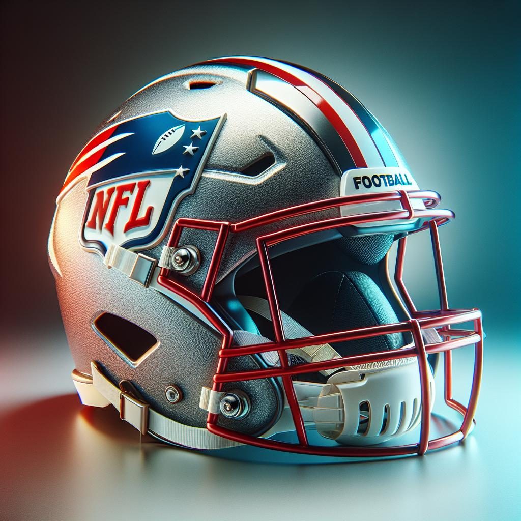 Football Helmet Close-Up