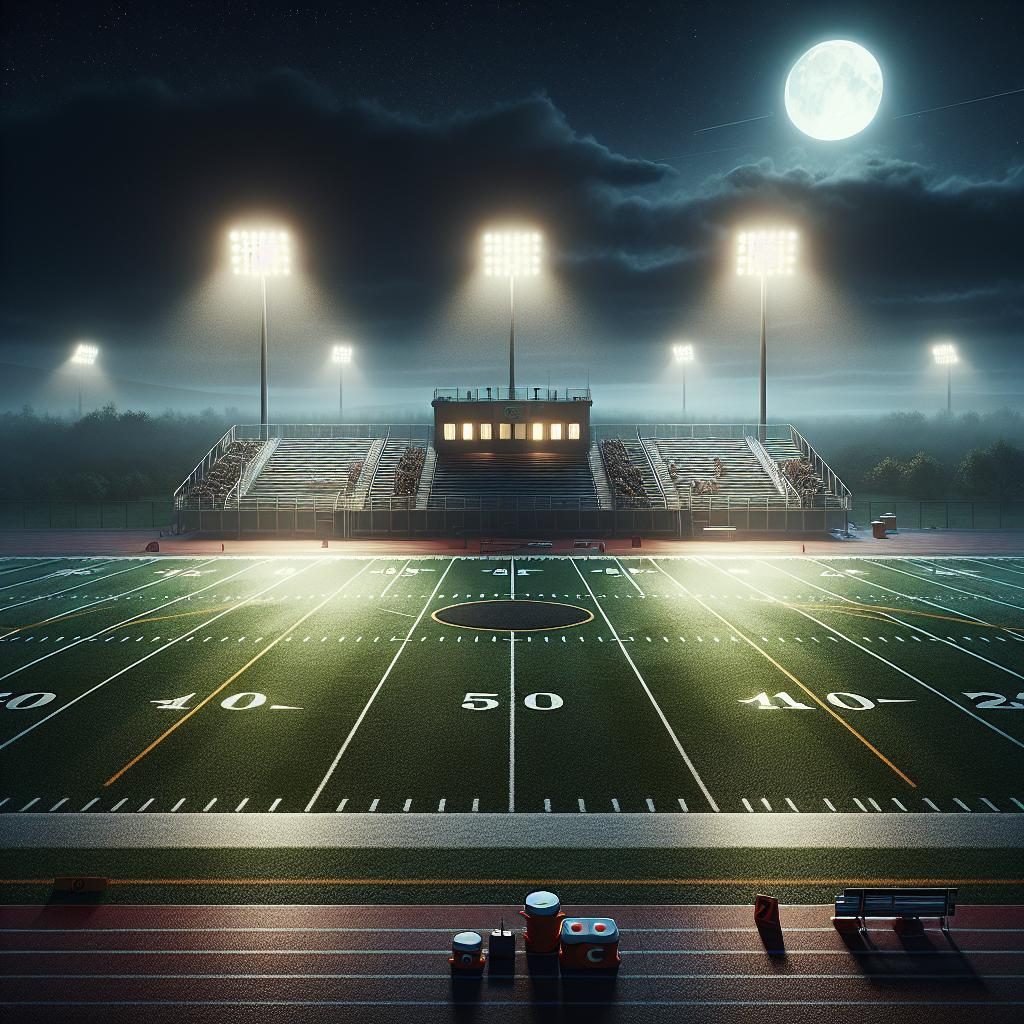 Football Field Night Lights