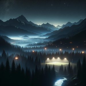 Mountain Landscape Night