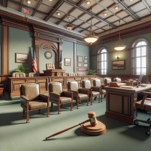 Courtroom with Gavel