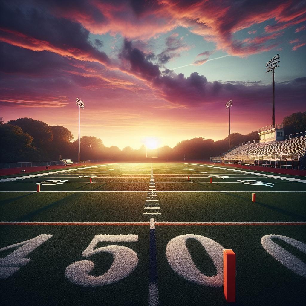 Football Field Sunset