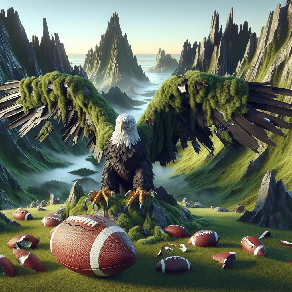 "Defeated Eagle Landscape"