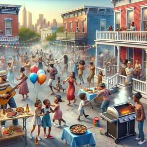 Festive Block Party Celebration