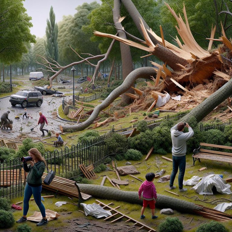 "Damaged Park Landscape"