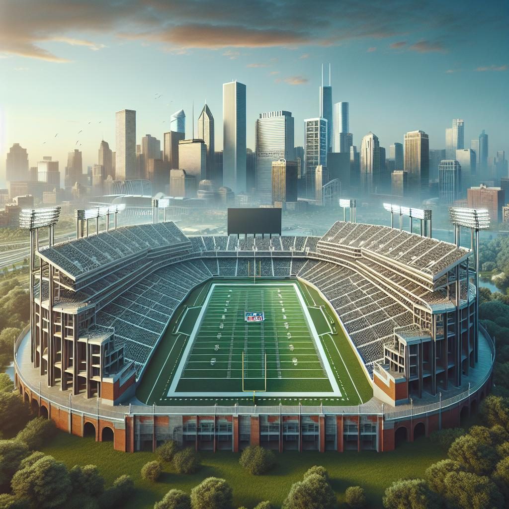 "Football Stadium Skyline"