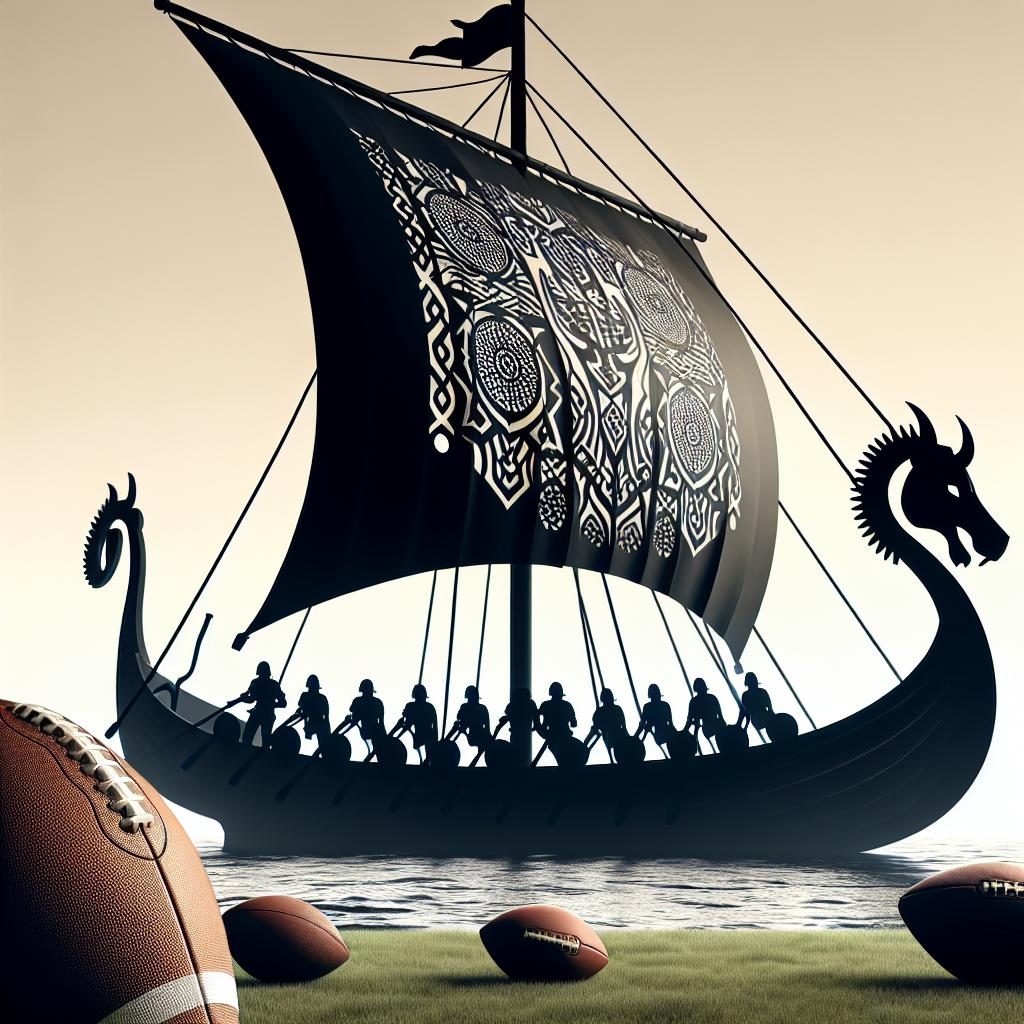 Viking Ship Silhouette