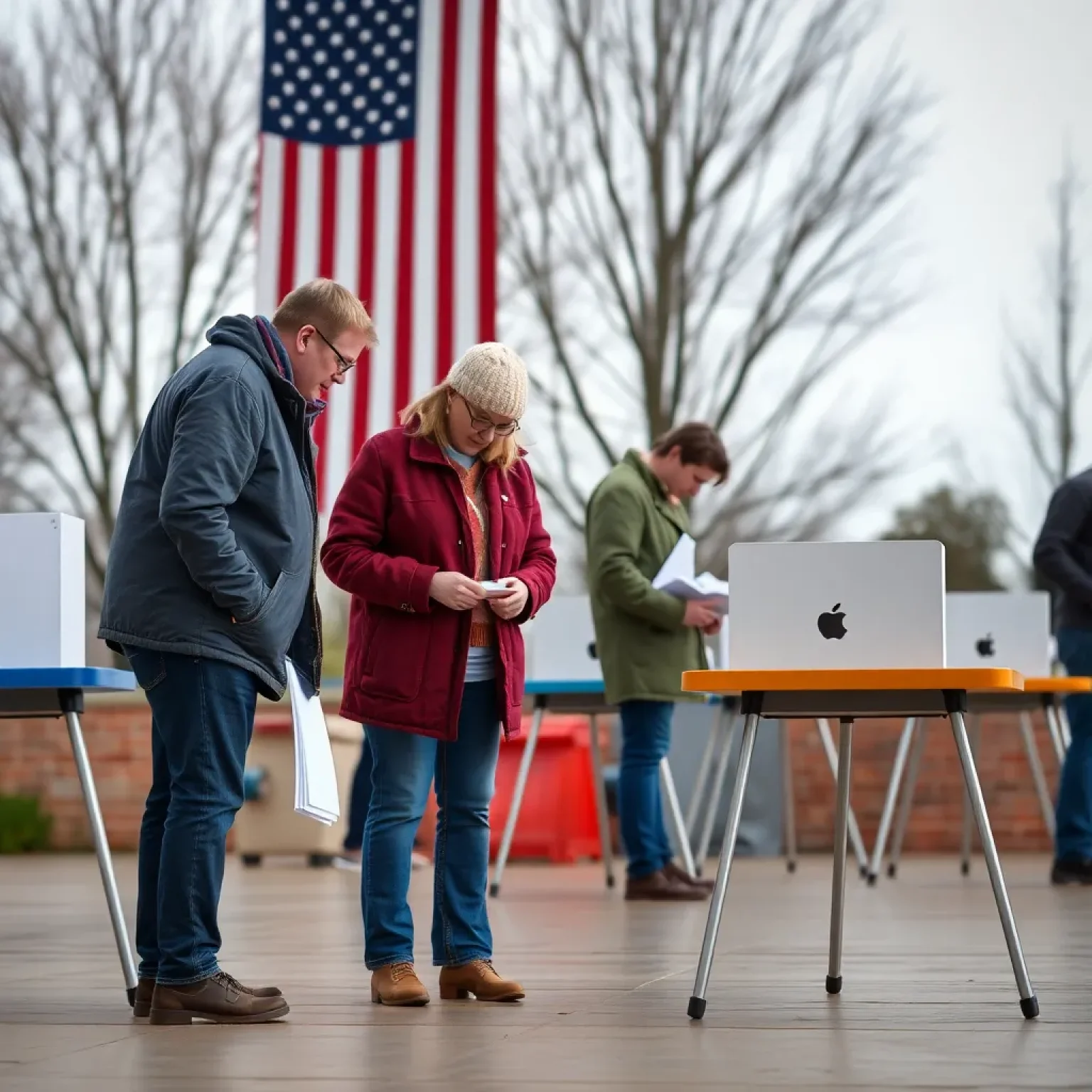 Ballot Box at Polling Place