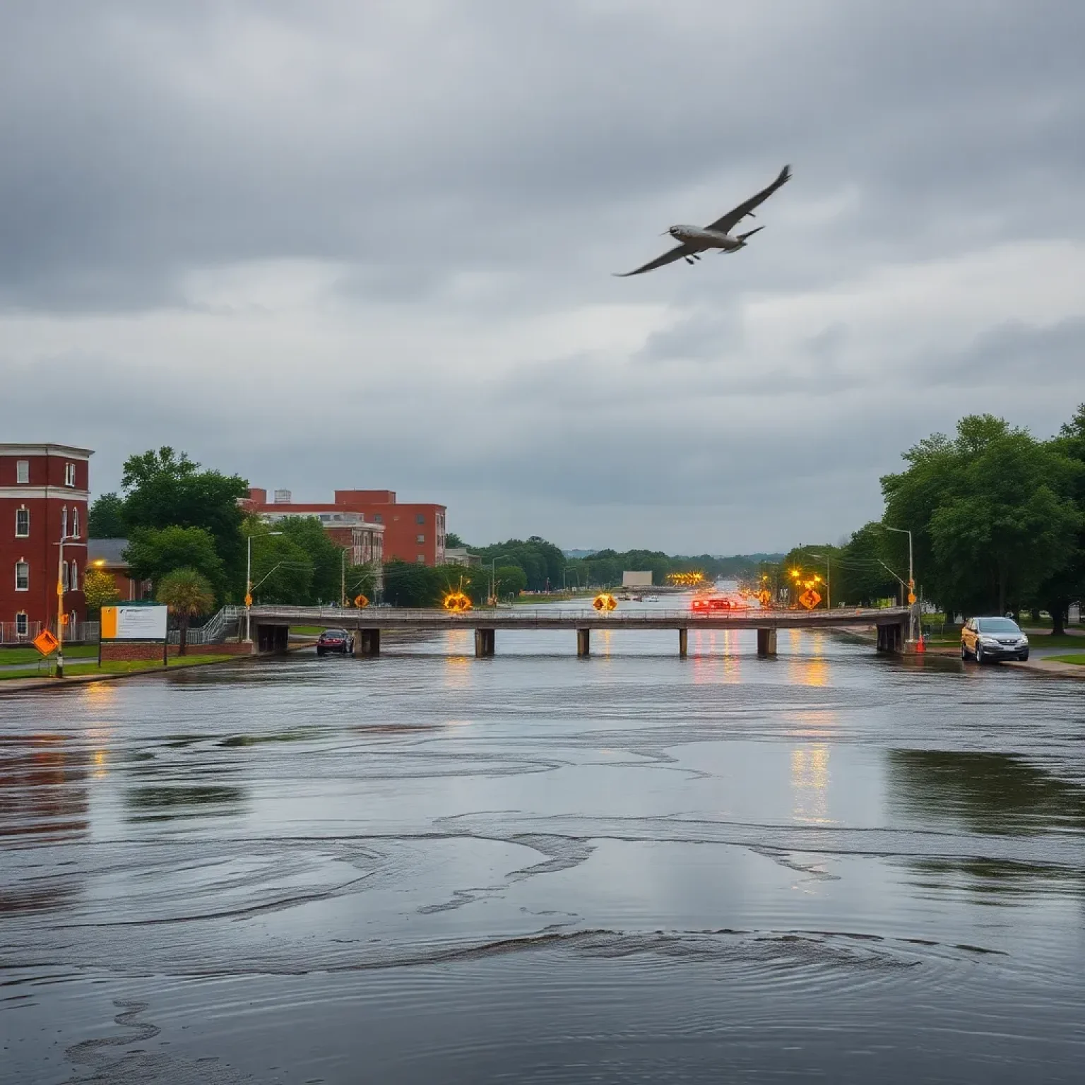 Flooded Riverfront Area