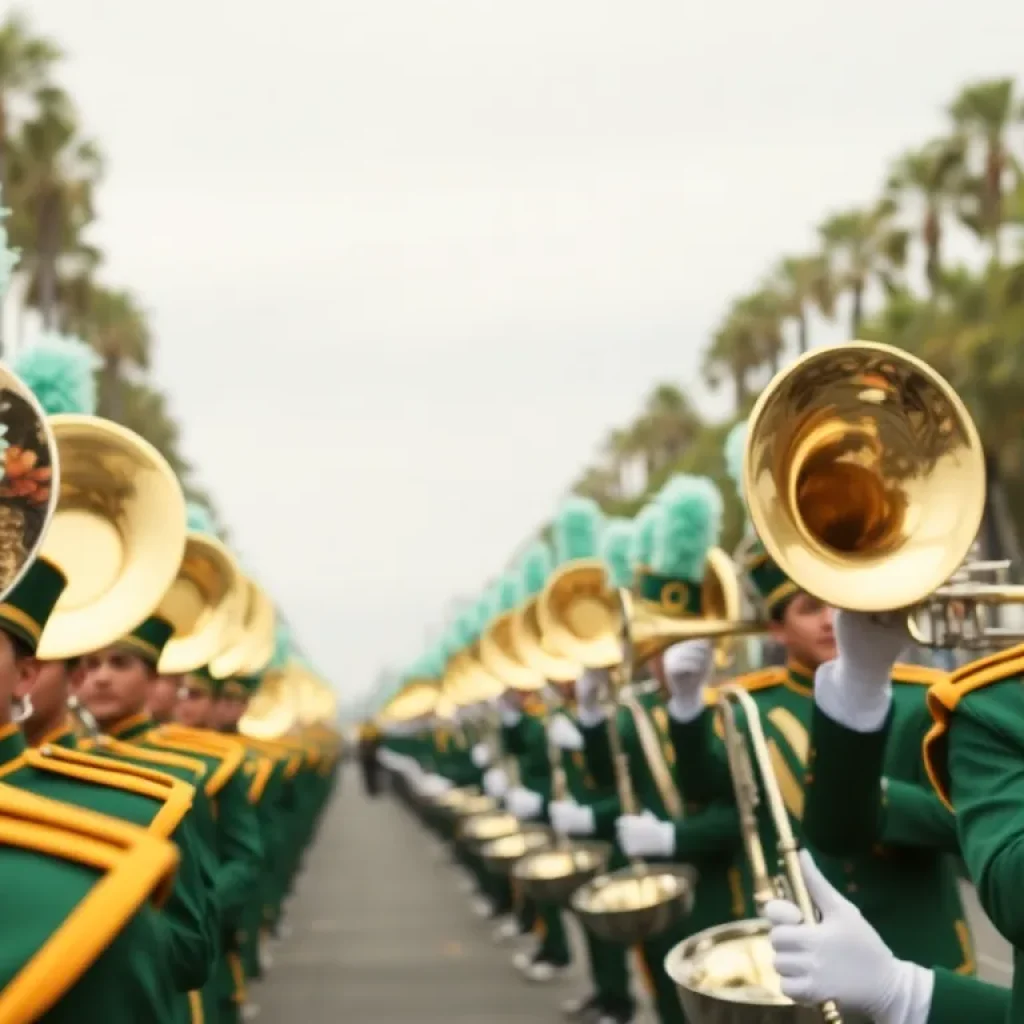 Marching Band Parade Excitement