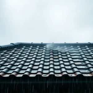 A sturdy roof tested against extreme weather conditions including wind and rain