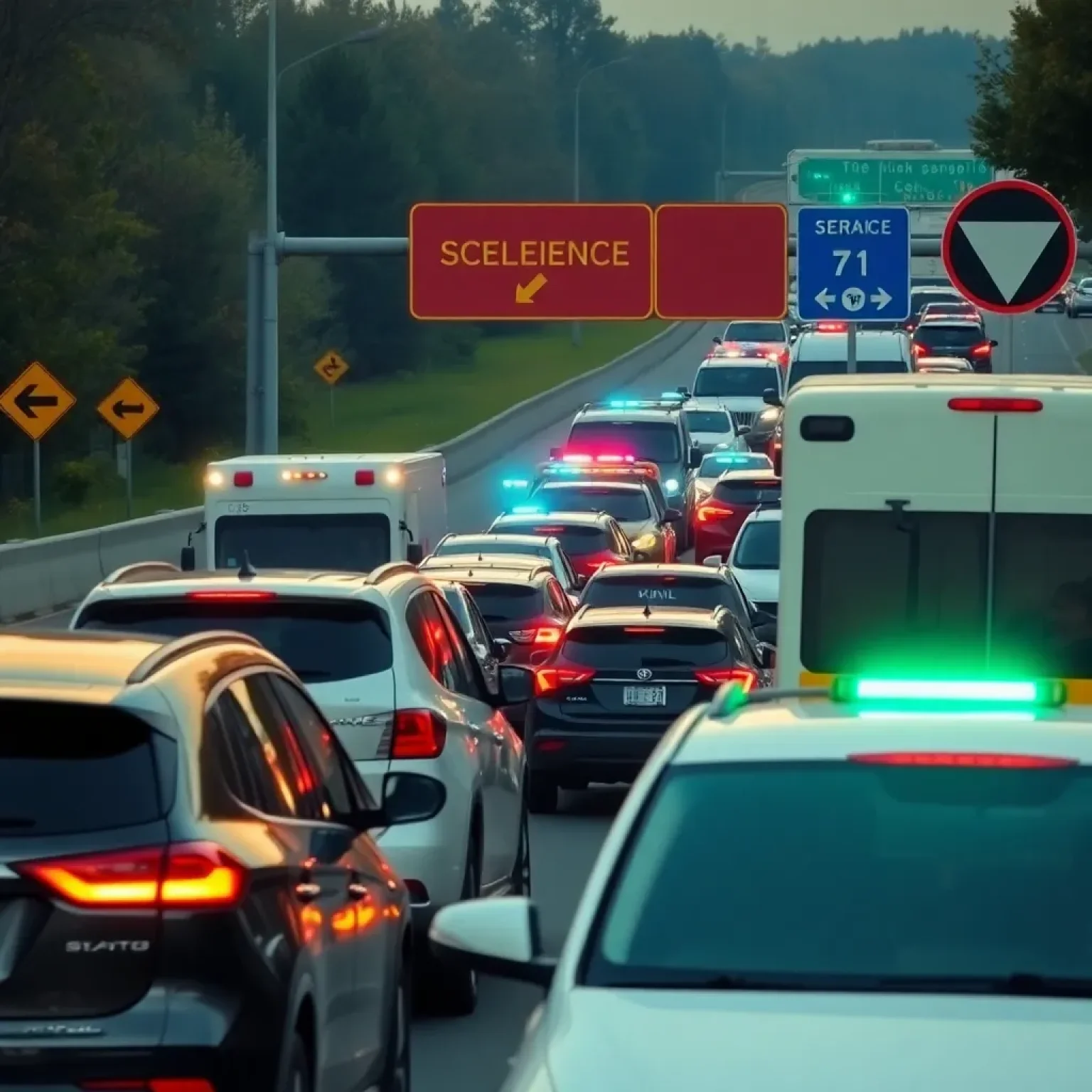 Traffic Delays from Multi-Vehicle Crash on I-77 Near Fort Mill