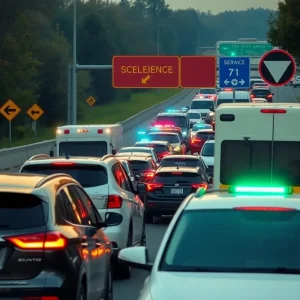 Traffic Delays from Multi-Vehicle Crash on I-77 Near Fort Mill