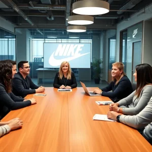 Nike's new leadership team including Ann Miller