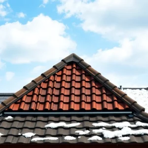 A collage of roofing options for different climates, including metal, tile, and asphalt shingles.