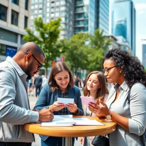 Toronto marketing professionals collaborating on content strategies