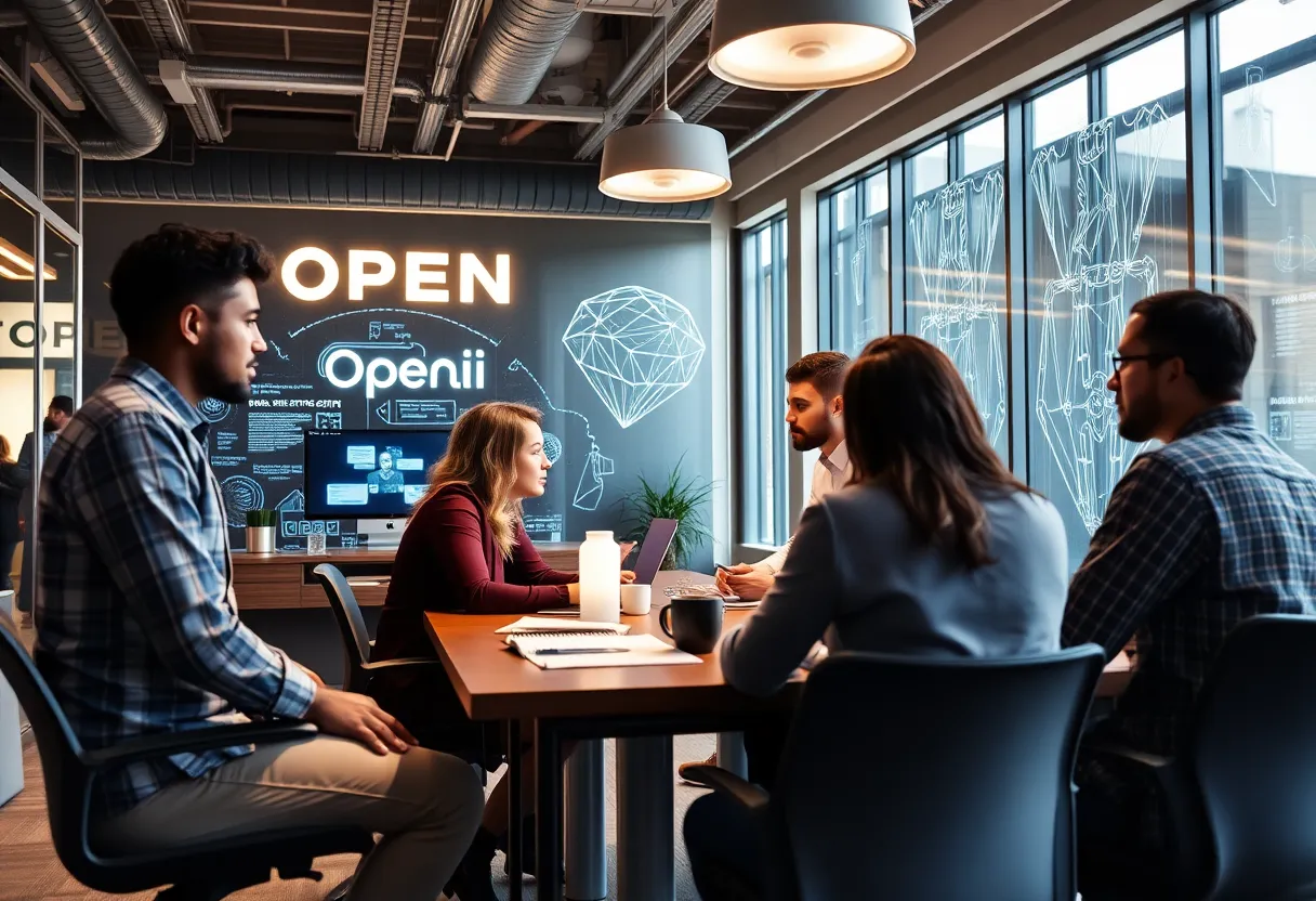 OpenAI office in San Francisco discussing marketing strategies