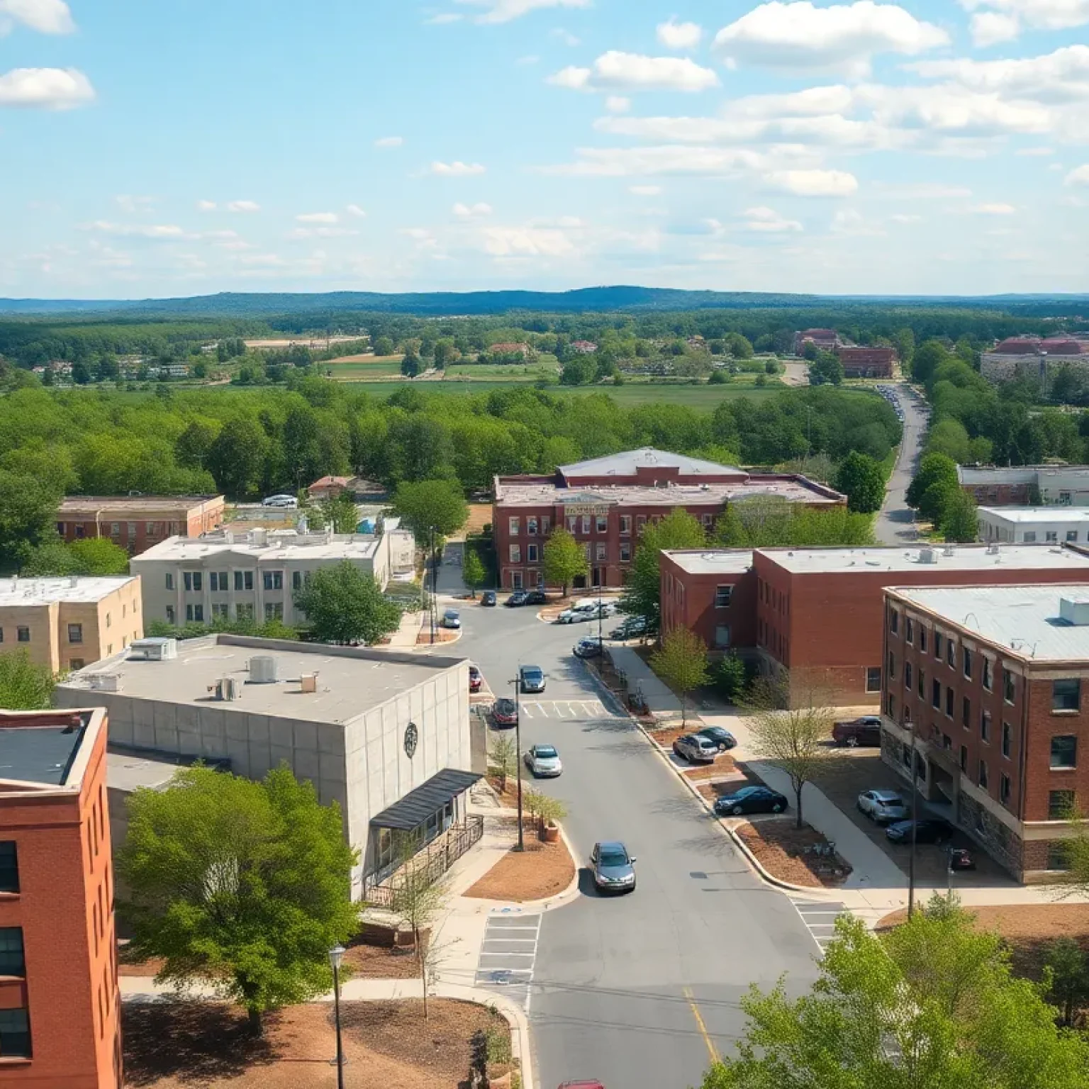 Scenic view of Rock Hill, SC with community development opportunities